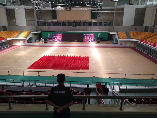 襄陽物業(yè)保安團隊荊門廣電傳媒集團活動現(xiàn)場